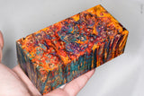 Large stabilized box elder burl wood block