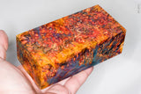Large stabilized box elder burl wood block