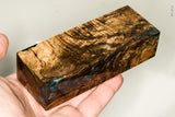 Stabilized spalted maple burl wood block