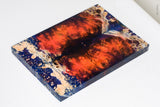 Stabilized box elder burl wood scales