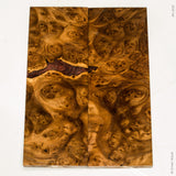 Stabilized wild olive burl wood scales