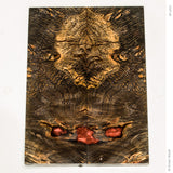 Stabilized oak burl wood scales