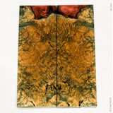Stabilized black locust burl wood scales