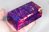 Large stabilized box elder burl wood block
