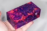 Large stabilized box elder burl wood block