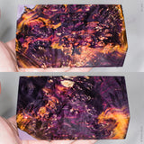 Large stabilized box elder burl wood block