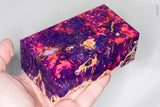 Large stabilized box elder burl wood block