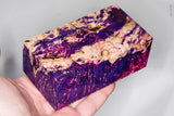 Large stabilized box elder burl wood block
