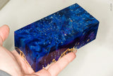 Large stabilized box elder burl wood block