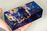 Large stabilized box elder burl wood block