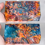 Large stabilized box elder burl wood block