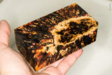 Large stabilized box elder burl wood block