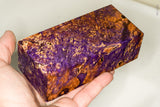 Large stabilized box elder burl wood block