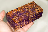 Large stabilized box elder burl wood block