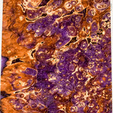 Large stabilized box elder burl wood block