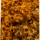 Stabilized wood golden amboyna burl block