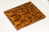 Stabilized golden amboyna burl wood scales
