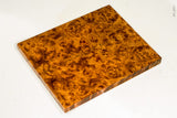 Stabilized golden amboyna burl wood scales