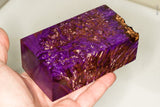 Large stabilized box elder burl wood block