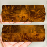 Stabilized wood wild olive burl block