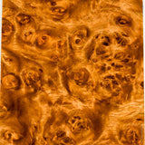 Stabilized wood golden amboyna burl block