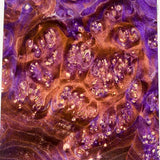 Large stabilized box elder burl wood block