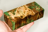 Large stabilized box elder burl wood block