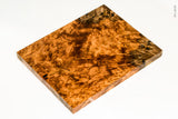 Stabilized golden amboyna burl wood scales