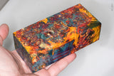 Large stabilized box elder burl wood block