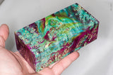 Large stabilized box elder burl wood block
