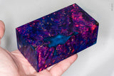 Large stabilized box elder burl wood block
