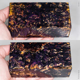 Large stabilized box elder burl wood block