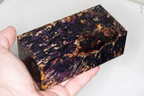 Large stabilized box elder burl wood block