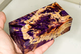 Large stabilized box elder burl wood block