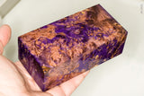 Large stabilized box elder burl wood block