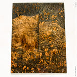 Stabilized oak burl wood scales