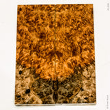 Stabilized golden amboyna burl wood scales