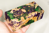 Large stabilized box elder burl wood block