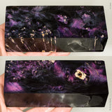 Stabilized box elder burl wood block