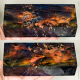 Stabilized box elder burl wood block