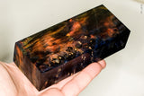 Stabilized box elder burl wood block