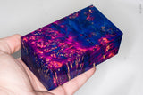 Large stabilized box elder burl wood block