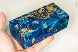 Large stabilized box elder burl wood block