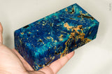 Large stabilized box elder burl wood block