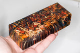 Stabilized box elder burl wood block