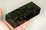 Stabilized box elder burl wood block