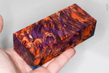 Stabilized box elder burl wood block