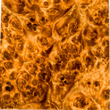 Stabilized wood golden amboyna burl block