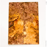 Stabilized box elder burl wood scales