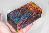 Large stabilized box elder burl wood block